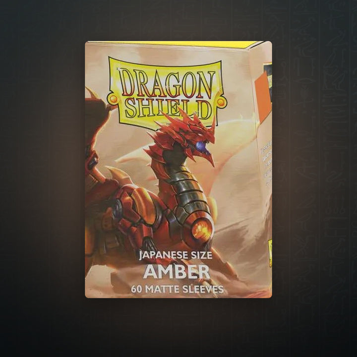 Dragon Shield Japanese Matte Sleeves - Amber (60-Pack) | JUNGCARDS