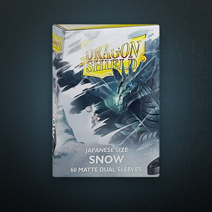 Dragon Shield Dual Matte Japanese Sleeves - Snow (60-Pack) | JUNGCARDS