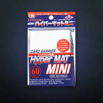 KMC Card Barrier - Hyper Matte Mini - White (60-Pack) (old version!!) | JUNGCARDS