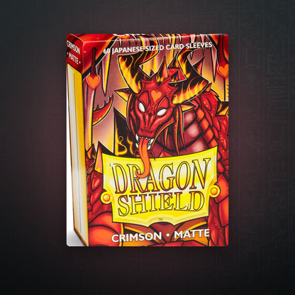 Dragon Shield Matte Japanese Sleeves - Crimson (60-Pack) | JUNGCARDS