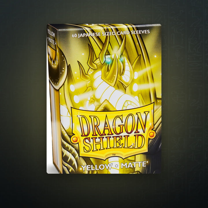 Dragon Shield Matte Japanese Sleeves - Yellow (60-Pack) | JUNGCARDS