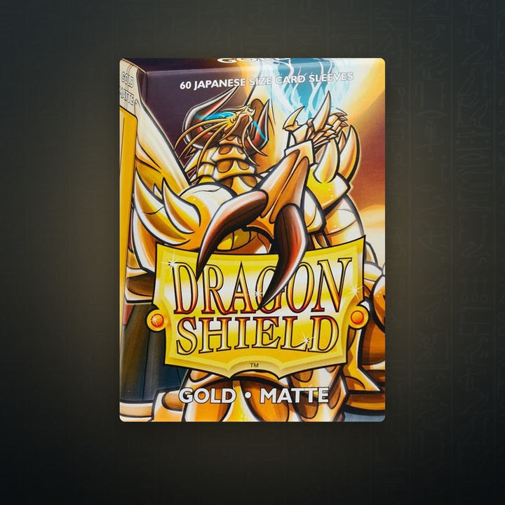 Dragon Shield Matte Japanese Sleeves - Gold (60-Pack) | JUNGCARDS