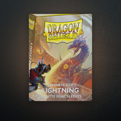 Dragon Shield Dual Matte Japanese Sleeves - Lightning (60-Pack) | JUNGCARDS