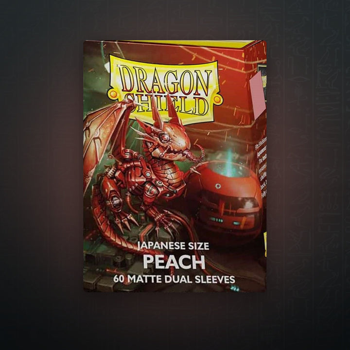 Dragon Shield Dual Matte Japanese Sleeves - Peach (60-Pack) | JUNGCARDS