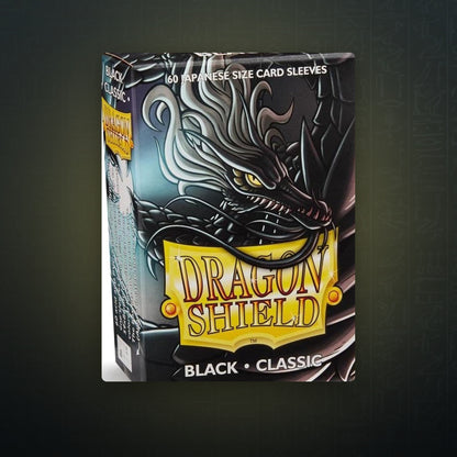 Dragon Shield Classic Japanese Sleeves - Black (60-Pack) | JUNGCARDS