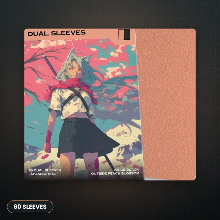 Baba Sleeves - Premium Dual Japan Size (60) (Pink/Weiß) | JUNGCARDS