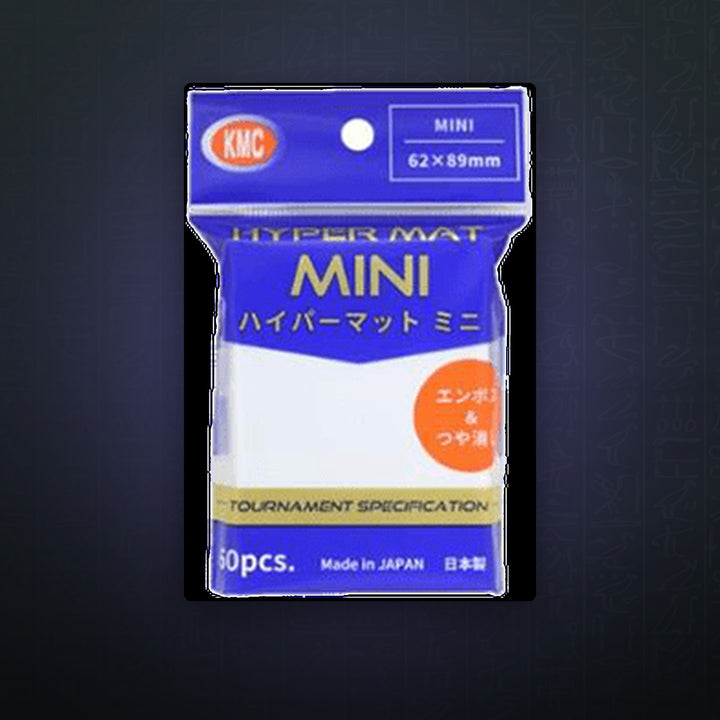 KMC Hyper Mat Mini Sleeves (60) - Weiß / White - Japanese Size 62 × 89 mm | JUNGCARDS