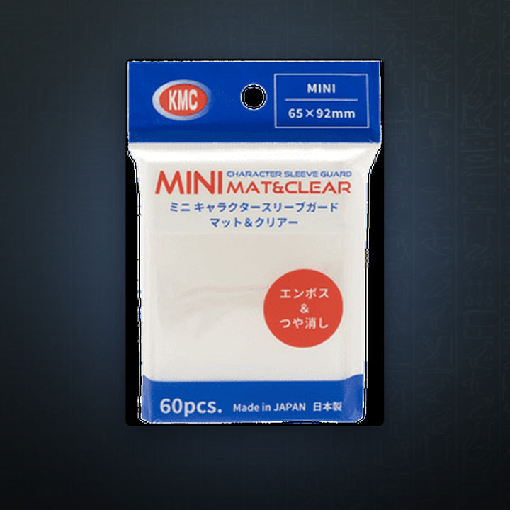 KMC Mini Character Sleeve Guard Mat & Clear (60) - Übersleeves 65 × 92 mm - Japanese Size | JUNGCARDS