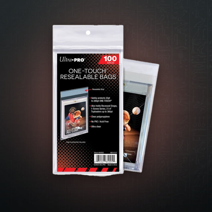 Ultra PRO ONE-TOUCH Resealable Bags (100 Bags) | JUNGCARDS