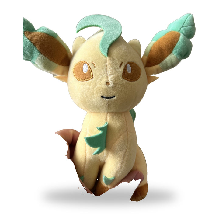 Leafeon Pokemon Pluesch Sammelfigur weisser Hintergrund