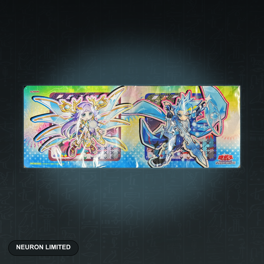 Yu-Gi-Oh OCG Neuron Chibi-Spielmatte mit Ib the World Chalice Justiciar und Mekk-Knight Crusadia Avramax, Konami Japan Import | Jungcards
