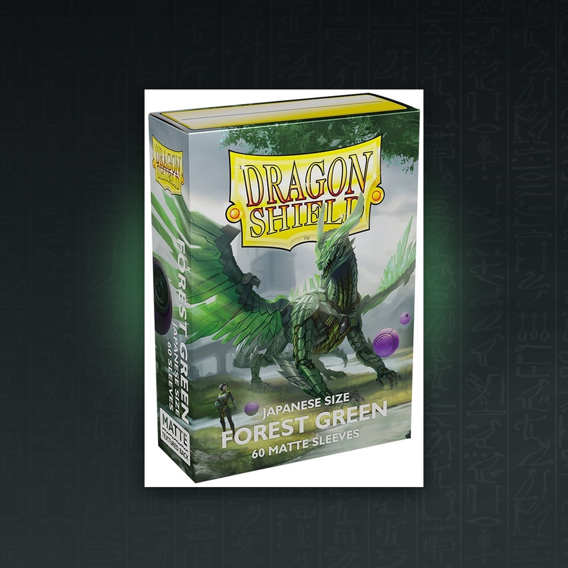 Dragon Shield Japanese Matte Forest Green 60 Sleeves