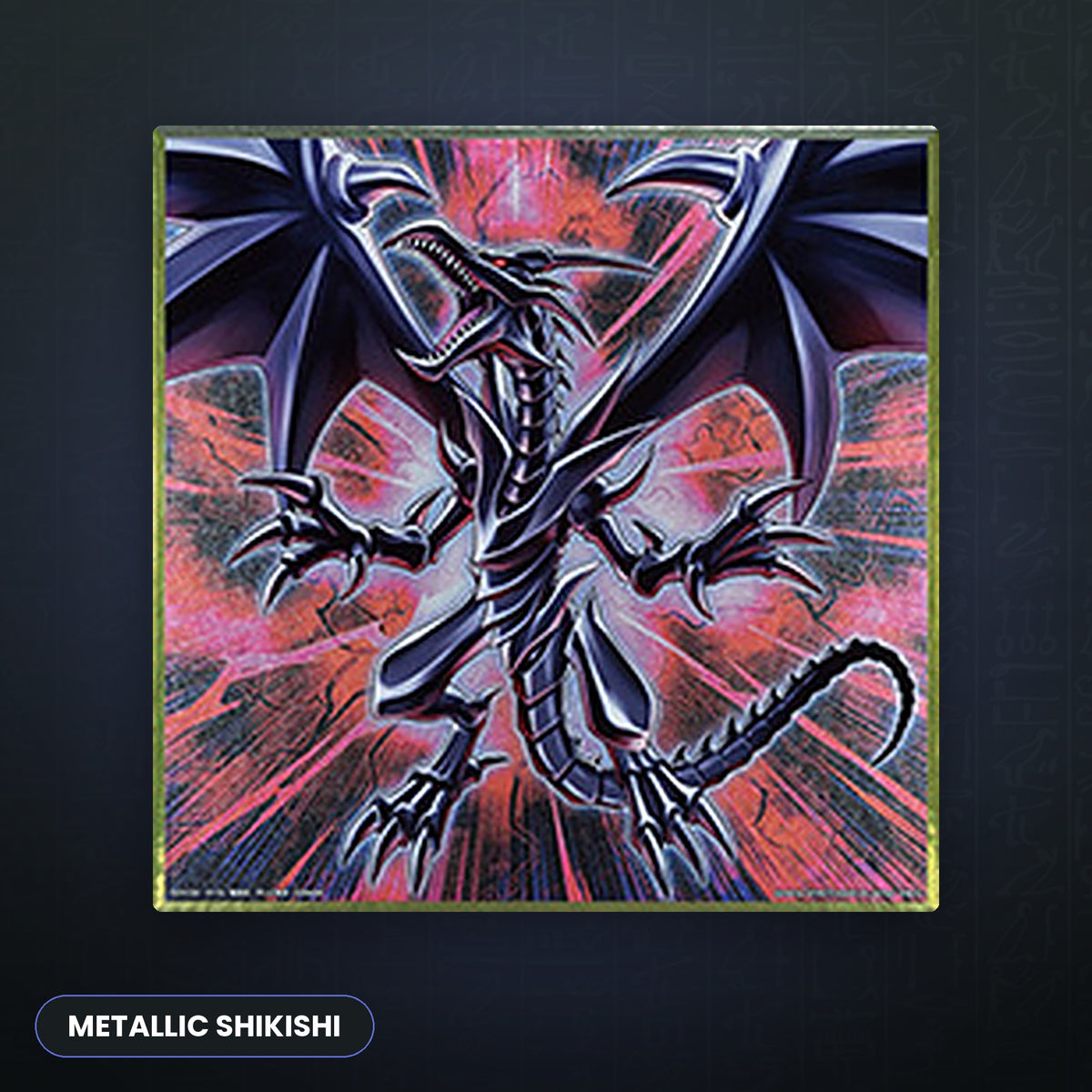 Metallic Shikishi Red-Eyes Black Dragon - Ichiban Kuji Yu-Gi-Oh! vol.4 | Jungcards