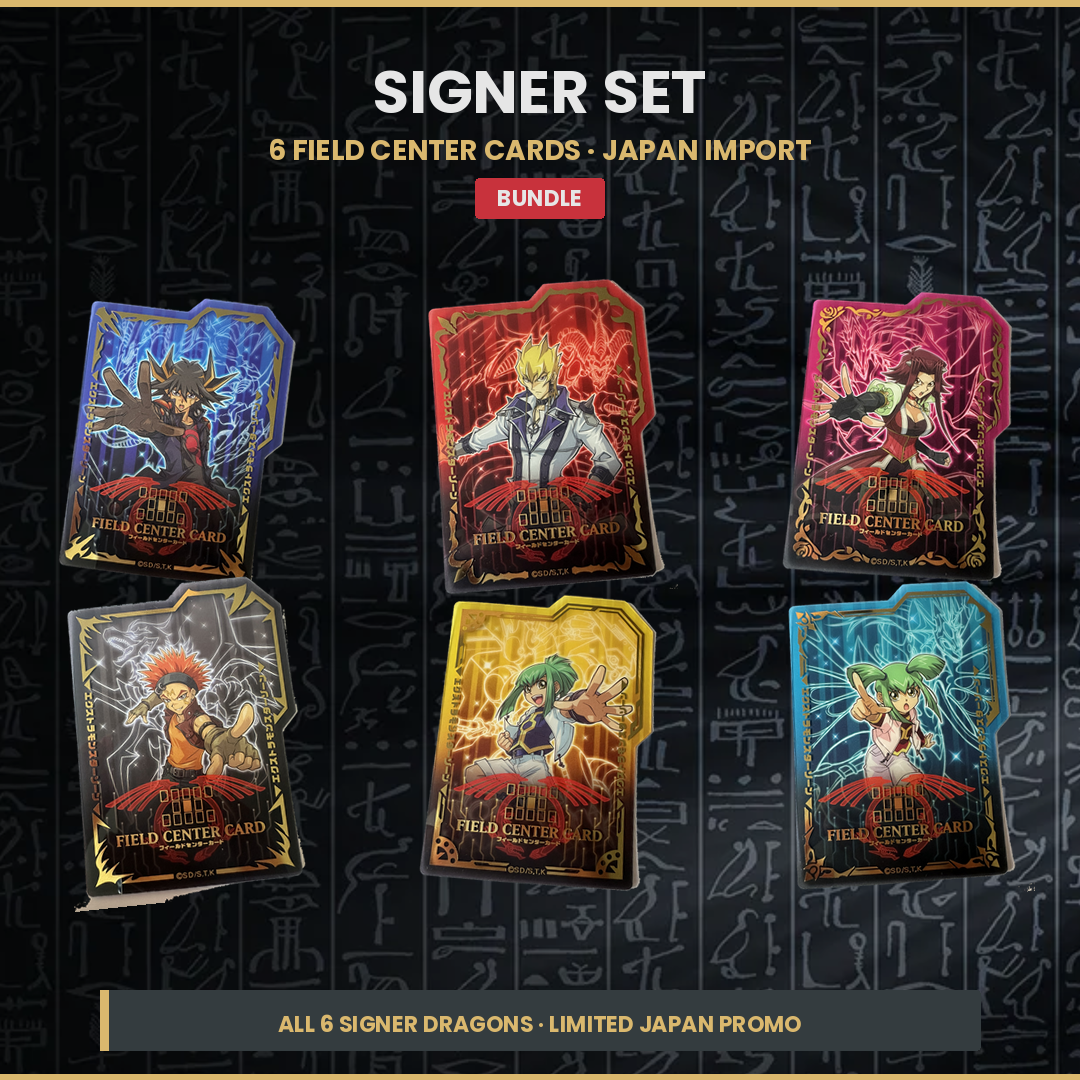 YGO Field Center Card Dragon Signer Set: Komplettes 6er-Bundle (Japan)