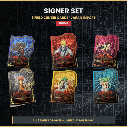 YGO Field Center Card Dragon Signer Set: Komplettes 6er-Bundle (Japan)