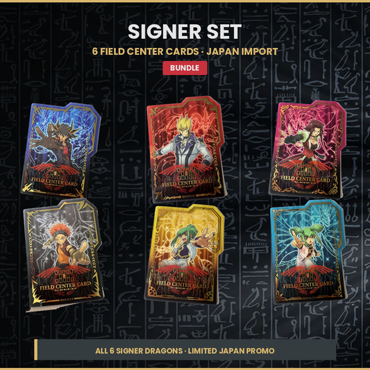 YGO Field Center Card Dragon Signer Set: Komplettes 6er-Bundle (Japan)
