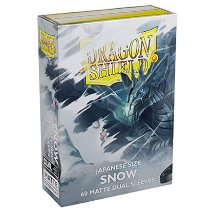 Dragon Shield Dual Matte Japanese Sleeves Snow 60-Pack