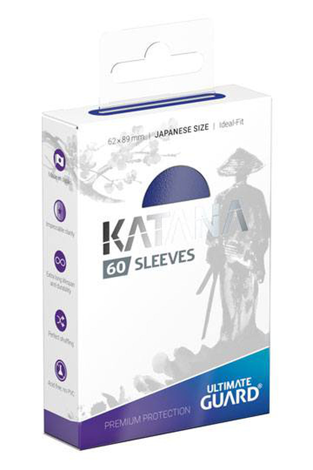 Ultimate Guard Katana Sleeves Japanese Size 60 - Blue