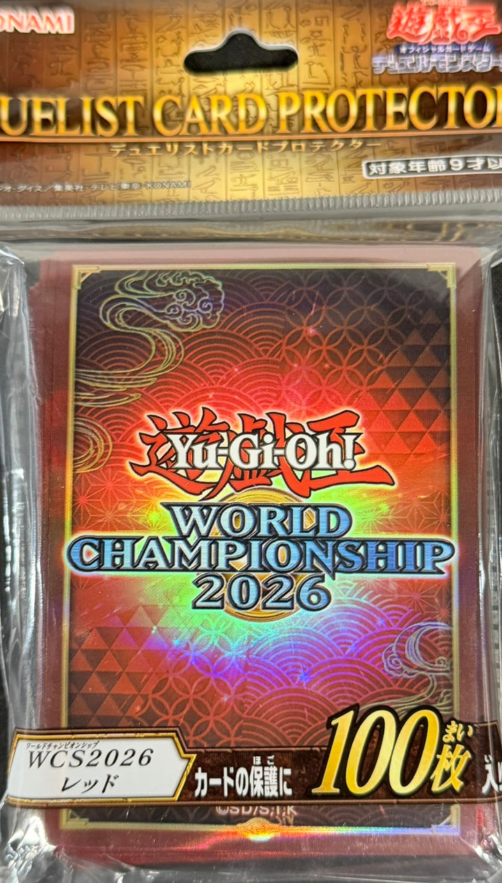 Yu-Gi-Oh! OCG - World Championship 2026 Sleeves Red Hüllen / Sleeves (100) - Japanese Size
