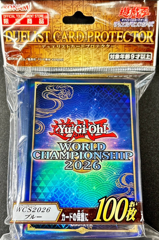 Yu-Gi-Oh! OCG - World Championship 2026 (WCS) Blue Hüllen / Sleeves (100) - Japanese Size