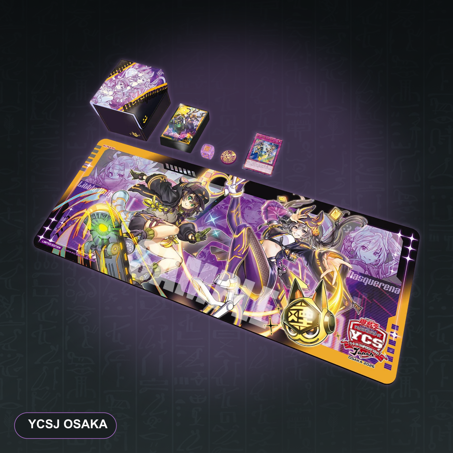 YCSJ Osaka I:P Masquerena & S:P Little Knight Duel Set – Playmat, Sleeves, Promo, Deckbox, Original Japan Import | Jungcards