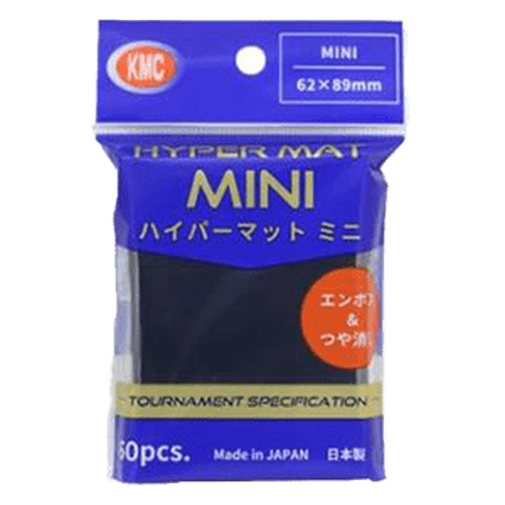 Yu-Gi-Oh! OCG - 60 KMC Mini Hyper mat Sleeves (Black) Hüllen / Sleeves - Japanese Size