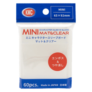 KMC Mini Character Sleeve Guard Mat & Clear (60) - Übersleeves 65 × 92 mm - Japanese Size