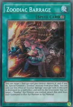 Zoodiac Barrage MP17-212 Secret Rare – Deutsch, NM, 1. Auflage